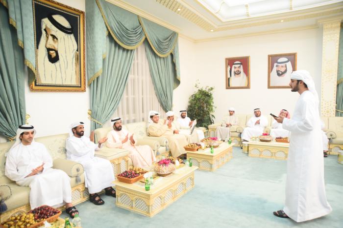 طحنون بن محمد يزور مسلم بن حم العامري